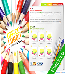 铅笔简洁网页设计作业成品模板