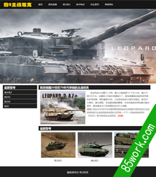 豹2坦克网页设计作业成品
